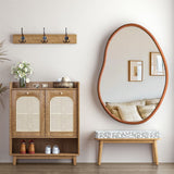 Large Art Deco Asymmetrical Wall Mirror 74.3x110cm