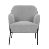 Hugo upholstered armchair light grey