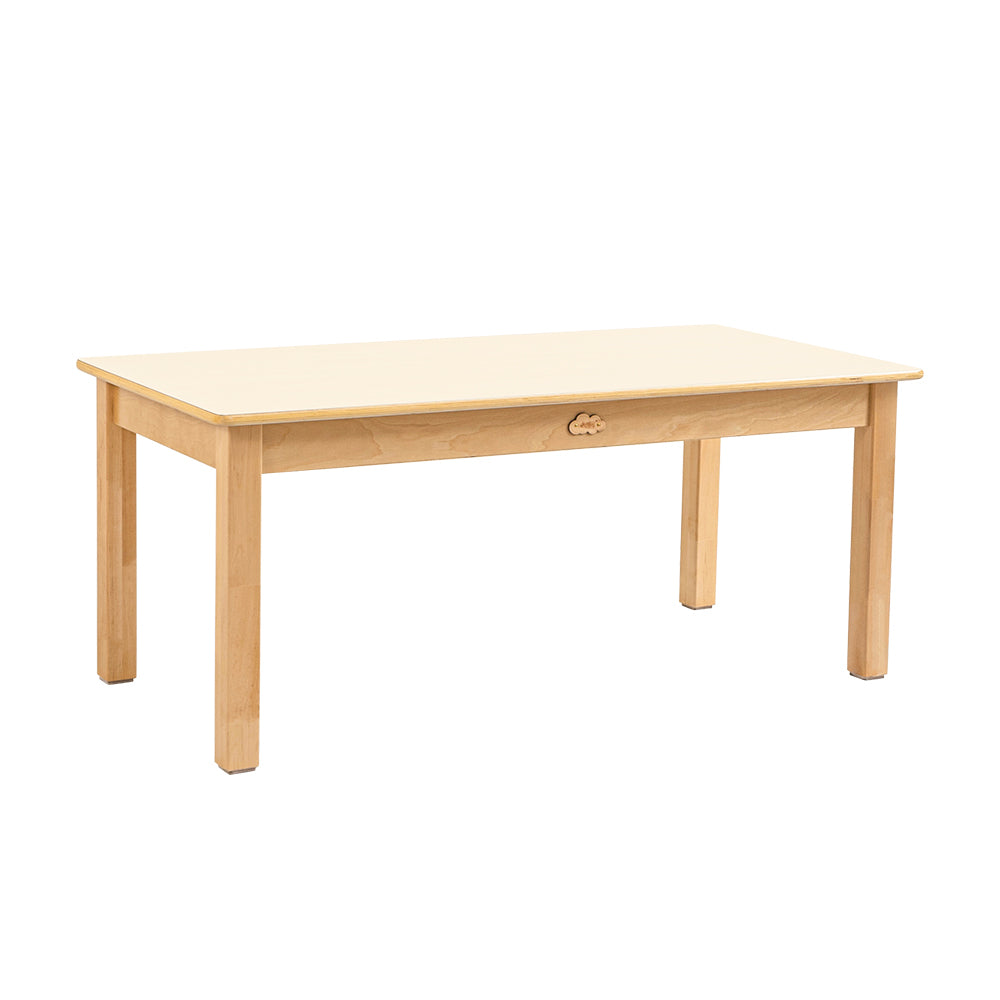 Jooyes Kids Birch and White Rectangular Table - H58cm