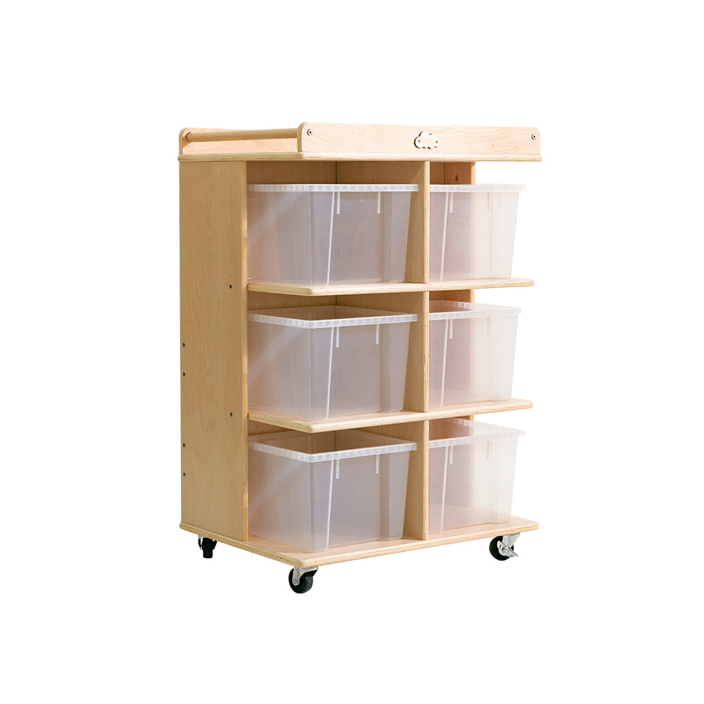 Jooyes 6 Tray Storage Cabinet With Castors