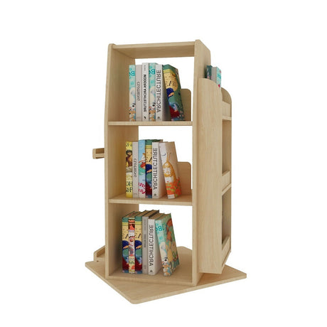 Jooyes Kids Wooden Revolving Bookcase Bookstand - H100cm