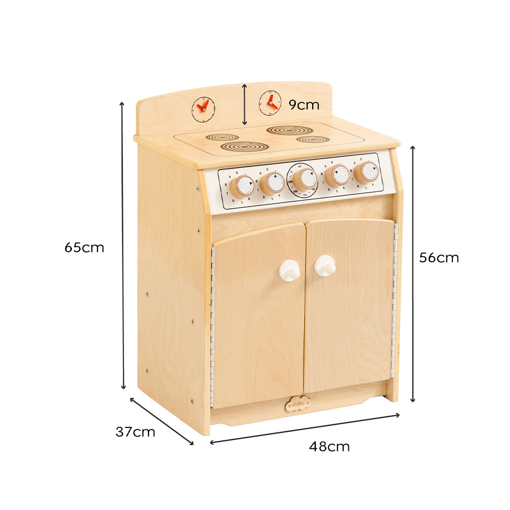 Jooyes Kids Wooden Play Kitchen Stove - H65cm