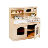 Jooyes Kids Wooden Play Kitchen 4-in-1