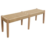 Kelly Loom Oak Bench (Natural)