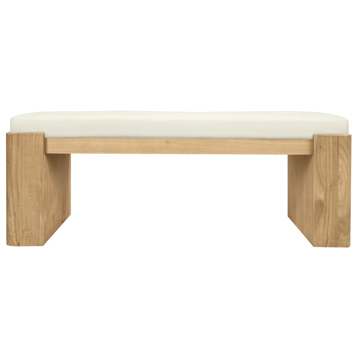 Adelle Solid Mindi Timber Bench - Small (Natural)