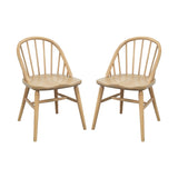 Vera Solid Oak Dining Chair - Set of 2 (Natural)