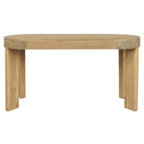 Brentwood 2 Drawer Oval Desk (Natural)