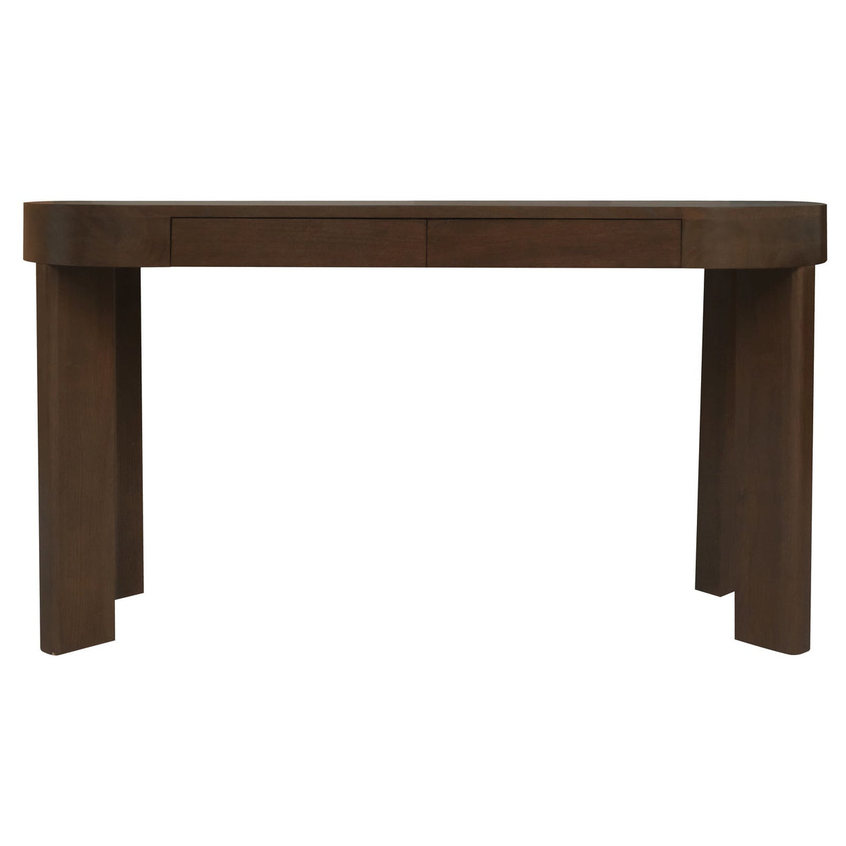 Brentwood 2 Drawer Oval Desk (Walnut)