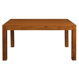 Amsterdam Solid Mahogany Timber Dining Table 120 x 70 cm (Light Pecan)