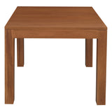 Amsterdam Solid Mahogany Timber Dining Table 90 x 90 cm (Light Pecan)