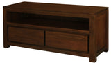 Amsterdam 2 Drawer Entertainment Unit (Mahogany)