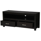 Paris 2 Drawer Entertainment Unit (Chocolate)