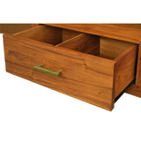 Paris 2 Drawer Entertainment Unit (Light Pecan)