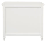 Beau 3 Drawer Solid White Cedar Turn Leg Dresser (White)