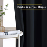 2X Blockout Curtains 100% Blackout Window Curtain Draperies Pair Eyelet 3 Layers 132CM(W) x 160CM(D)