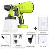 Cordless High Pressure Airless Spray Gun Paint Sprayer For Makita 21V Battery