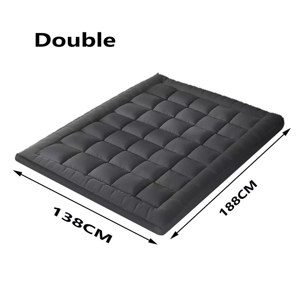 5CM Bedding Luxury Pillowtop Mattress Topper Mat Pad Antibacterial and dust mite-resistant Double:138*188cm