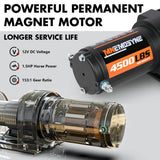Electric Winch 4500lb Winch Synthetic Rope Wireless Towing Trailer ATV UTV