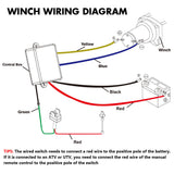 Electric Winch 4500lbs Winch Synthetic Rope Wireless Towing Trailer ATV Winch UTV Winch 4WD