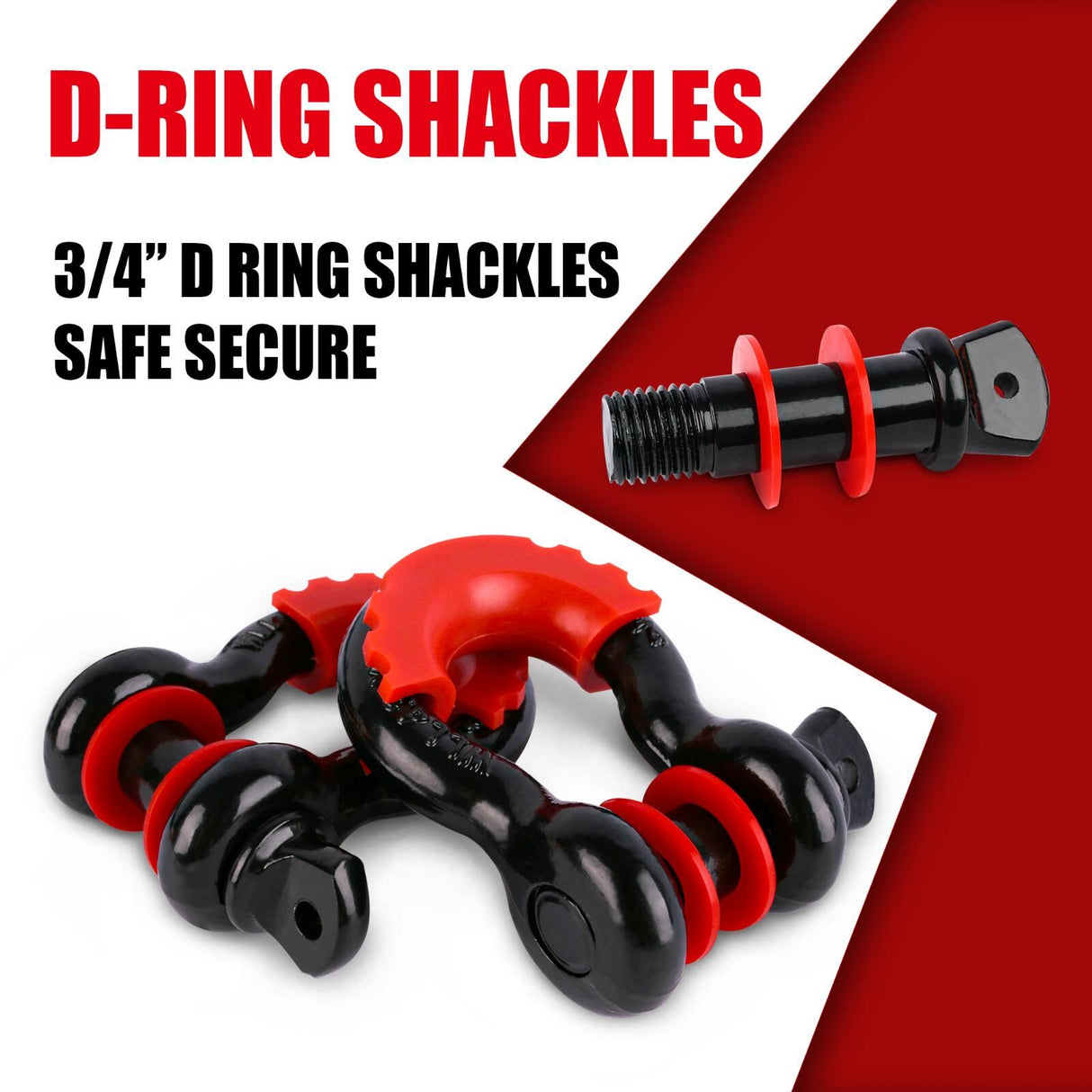 X-BULL Winch Recovery Kit 13PCS Recovery tracks /Snatch Strap Off Road 4X4