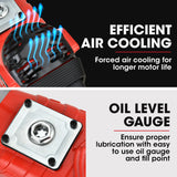 Baumr-AG 2400W Pro-Grade Electric Demolition Jackhammer, with 3 Bonus Chisels, Carry Case