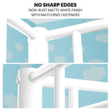 KINGSTON SLUMBER Single over Double Metal Bunk Bed Frame, Matte White