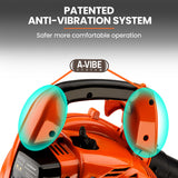 MTM Petrol Leaf Blower 26CC 2-Stroke Petrol Hand Garden Yard Outdoor Two