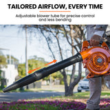 MTM Petrol Leaf Blower 26CC 2-Stroke Petrol Hand Garden Yard Outdoor Two