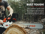 BAUMR-AG Commercial Petrol Chainsaw E-Start 22" Bar Chain Saw Tree Pruning Top Handle