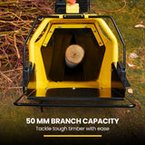 MICHIGAN 7HP 212cc Petrol Wood Chipper, Tree Mulcher - Raptor 1100