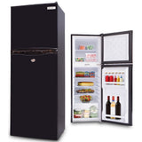 GECKO 142L Upright Portable Fridge / Freezer, 12V/24V for Motorhome and Caravan, Black