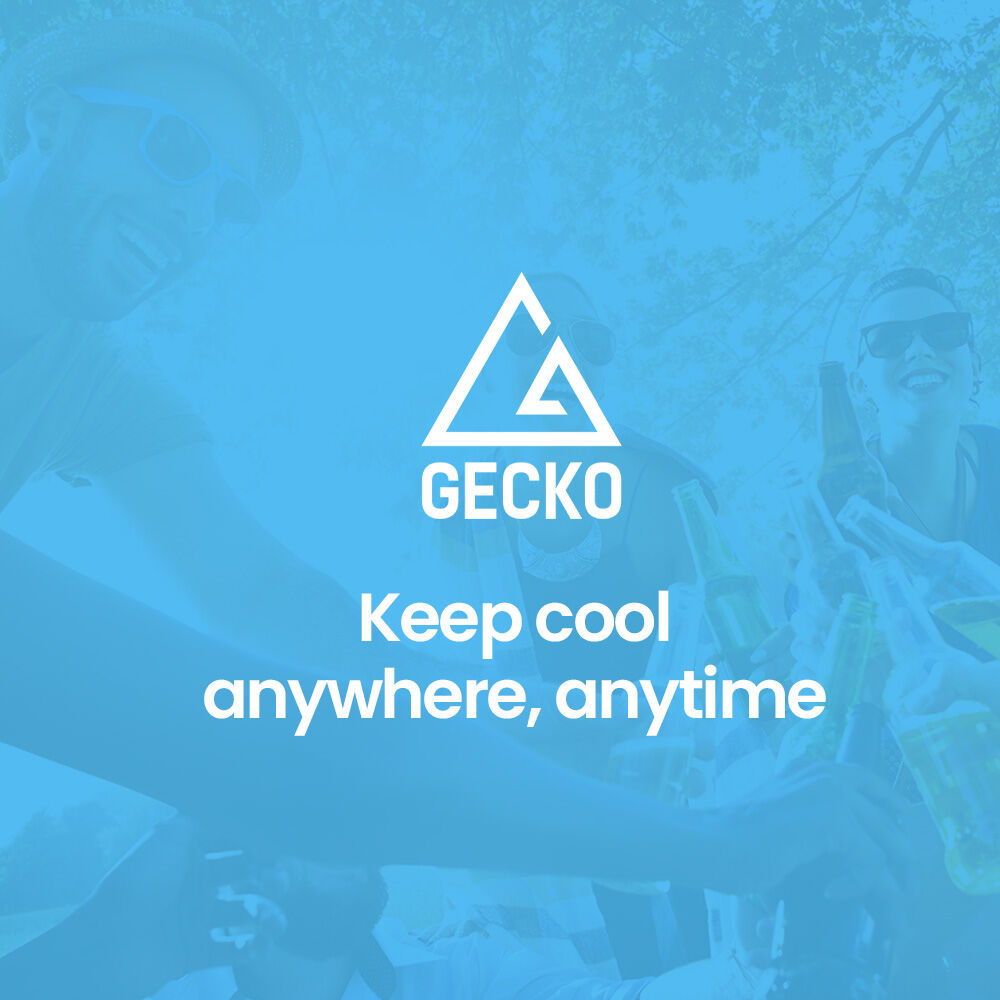 GECKO 142L Upright Portable Fridge / Freezer, 12V/24V for Motorhome and Caravan, Silver