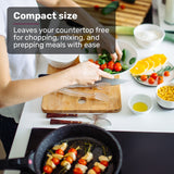 EUROCHEF Induction Cooktop, 2000W, 9 Heat Levels, Fast Electric Portable Cooker, Touch Controls with Slider