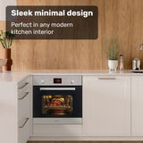 EuroChef 80L Oven Fan Forced Wall Built in Electric Stainless Steel