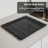 EuroChef 80L Oven Fan Forced Wall Built in Electric Stainless Steel