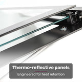 EuroChef 80L Oven Fan Forced Wall Built in Electric Stainless Steel