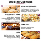 EuroChef 80L Oven Fan Forced Wall Built in Electric Stainless Steel