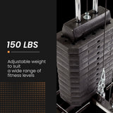 PROFLEX Multi-Station Home Gym Set with 98lbs Weight Plates- M8000