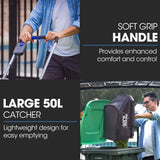 POWERBLADE 350CX 20V 13" Cordless Lawn Mower Kit, Fast Charger, 4Ah Battery, 5 Height, Brushless Electric, 330mm Cutting Path