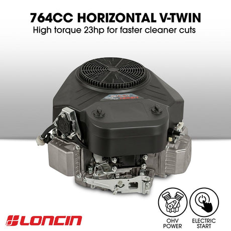 BAUMR-AG 32" Stand-On Zero-Turn Mower, Electric Start, 23hp, 764cc, Hydrostatic Drive, 10 Cut Heights