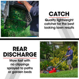 Baumr-AG 248cc Lawn Mower 4-Stroke 21 Inch Petrol Lawnmower 4-in-1 Self-Propelled Electric Start