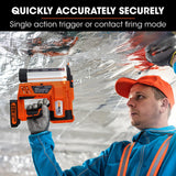 UNIMAC CLS500 15-50mm 18ga 2-in-1 Stapler/Brad Nail Gun, Cordless 20V Lithium Nailer