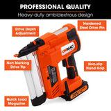 UNIMAC CLS500 15-50mm 18ga 2-in-1 Stapler/Brad Nail Gun, Cordless 20V Lithium Nailer