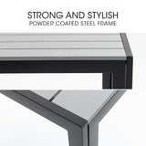 Fortia 5pc Outdoor Dining Furniture Set, 90 x 90cm Table and Chairs Setting for Outside