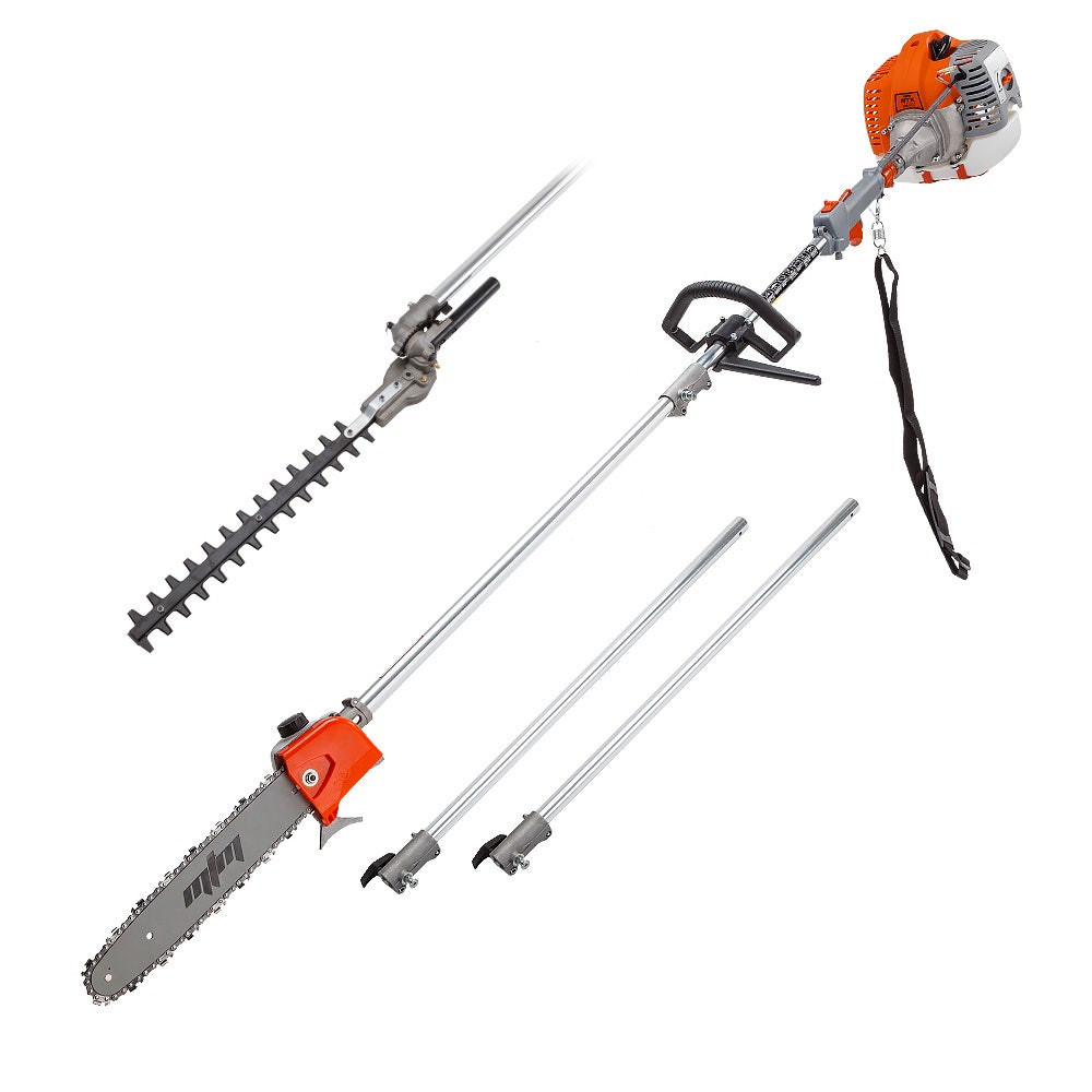 MTM 62CC Long Reach Pole Chainsaw Hedge Trimmer Pruner Chain Saw Cutter Multi Tool