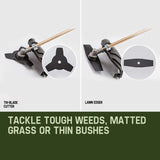 BAUMR-AG 65cc 7in1 Long Reach Garden Multi-tool, Pole Saw, Hedge & Line Trimmer, Brush Cutter, 12" Tree Trimming Pruning Chainsaw Bar, 2 Extension Shafts