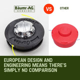 BAUMR-AG 65cc 7in1 Long Reach Garden Multi-tool, Pole Saw, Hedge & Line Trimmer, Brush Cutter, 12" Tree Trimming Pruning Chainsaw Bar, 2 Extension Shafts