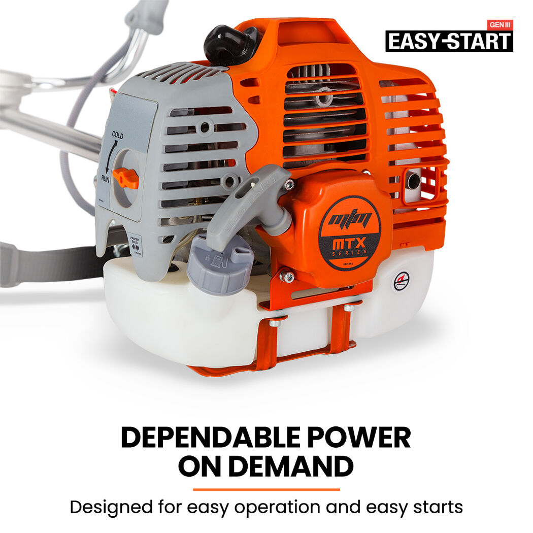 MTM 62cc 7in1 Brush Cutter Garden Multi-Tool , Pole Hedge & Line Trimmer, Bullhorn Handle, 12" Tree Trimming Pruning