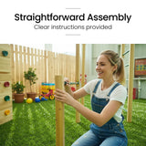 ROVO KIDS Ultimate Outdoor Monkey Bars Playset Frame, with Climbing Wall, Disc Swing, Rope Ladder