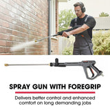 JET-USA Commercial Diesel High-Pressure Washer Cleaner, Electric Start 10hp 418cc, 15m Steel Braided Hose, Adjustable Triplex Pump - DX800